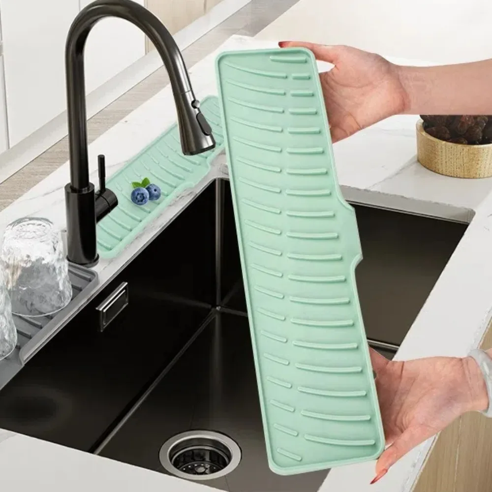 

Силиконовый кран, брызговик, складной дренажный коврик, многоцелевой коврик для хранения туалетного мыла, наклонная конструкция для быстрого дренажа