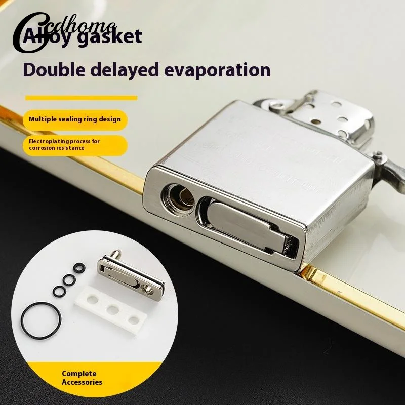 ختم ولاعة معدنية ختم قاعدة القطن المعدنية لولاعة الرمز البريدي بطانة داخلية عادية تعديل قاعدة القطن تقليل التطاير #3