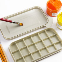 3in1 Brush Cleaner Wash Bucket Pencil Holder SpaceSaving Lightweight Portable Plastic Painting Buckets Artist Brush Washer Color