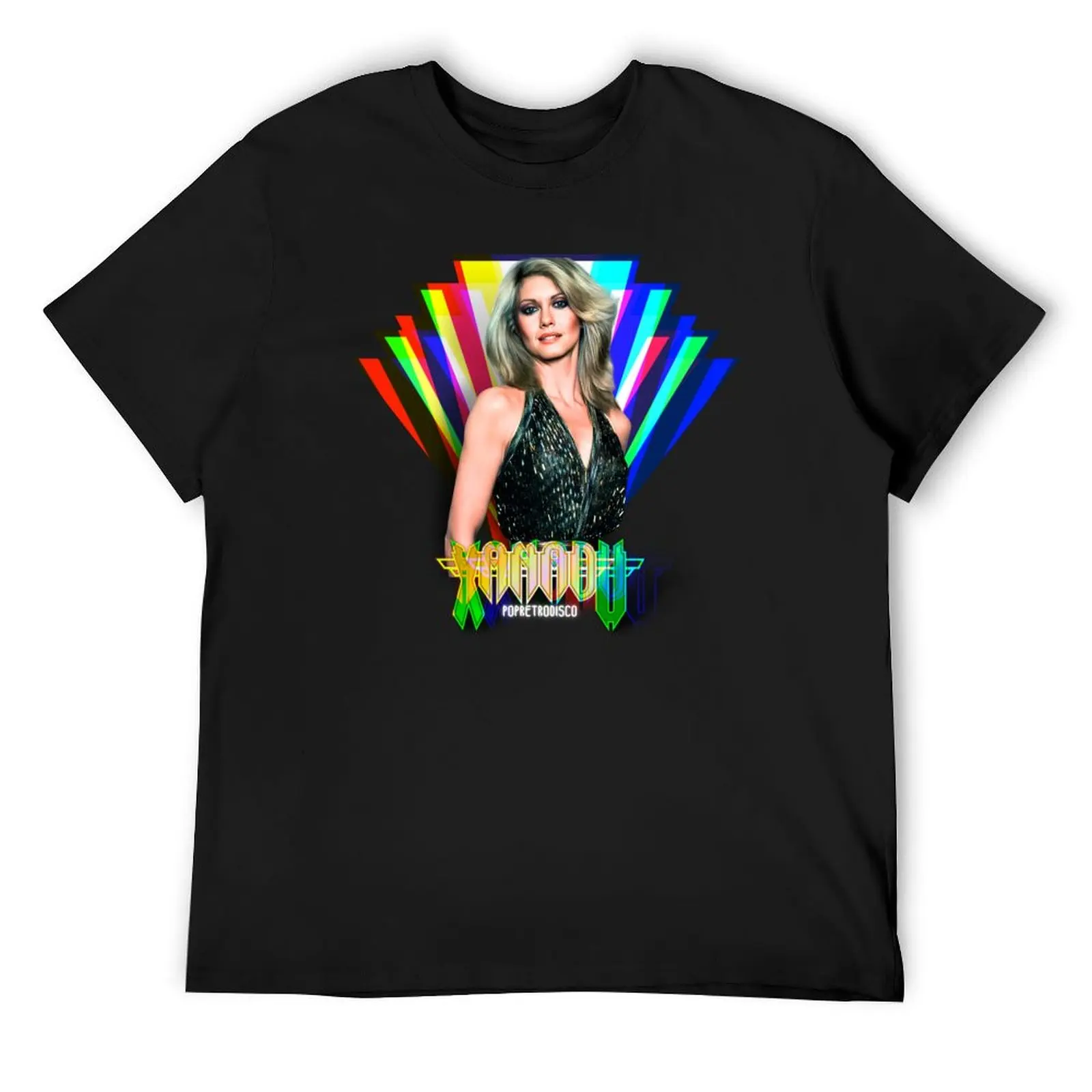 

Olivia Newton-John - Magic in Xanadu Designed by PopRetroDisco T-Shirt vintage t shirts blacks cheap stuff sweat shirts, men