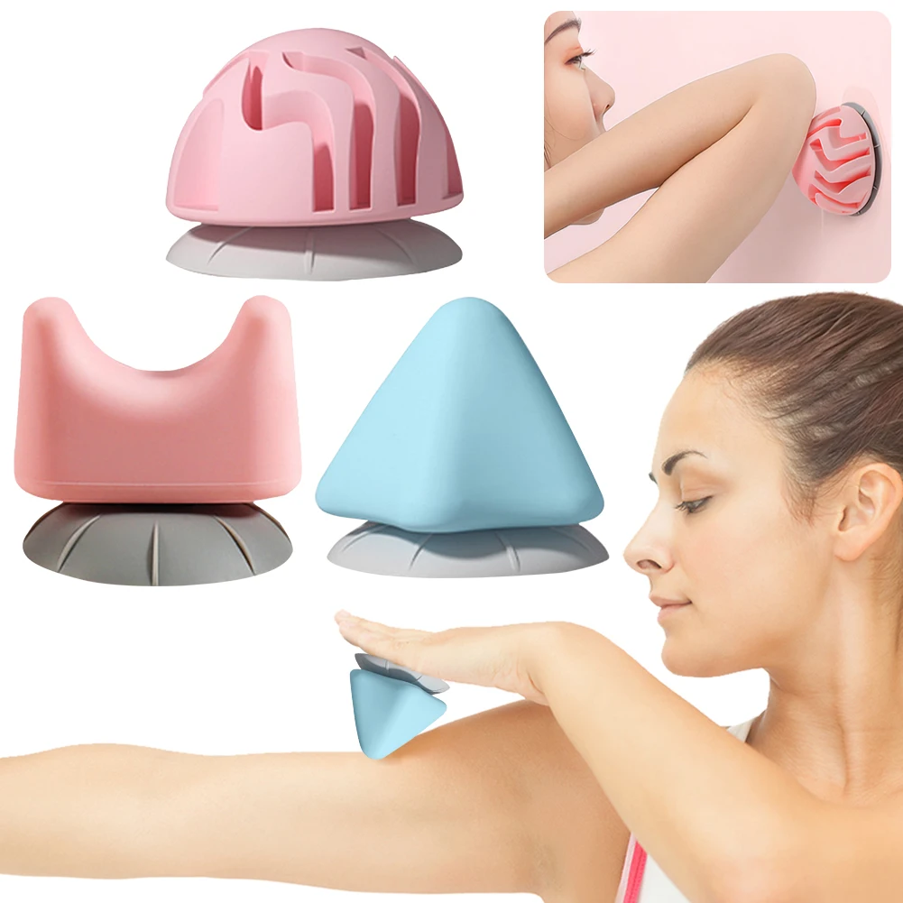 

Silicon Trigger Point Ball with Suction Cup Back Sore Muscle Knot Massager Fascia Ball for Deep Tissue Massage Plantar Fasciitis