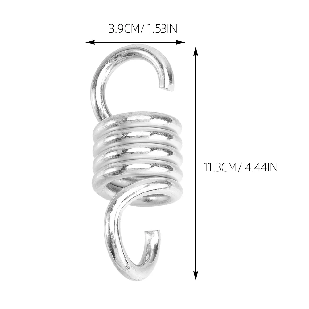 

3pcs Hammock Chair Springs Heavy Duty Metal Swing Spring Kit For Indoor Outdoor Use Porch Hanging Replacement Set