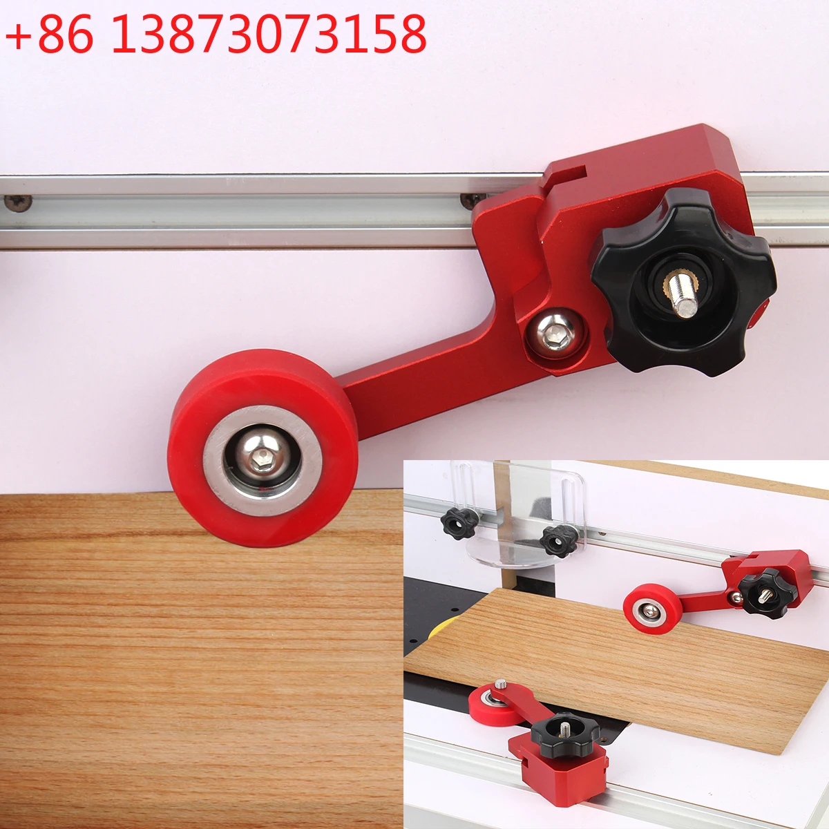 

Woodworking Multi-purpose Feather Loc Boards Saw Table Pressing Feeder Guider One Way Bearing Roller Feeder Safety Pushing Tools