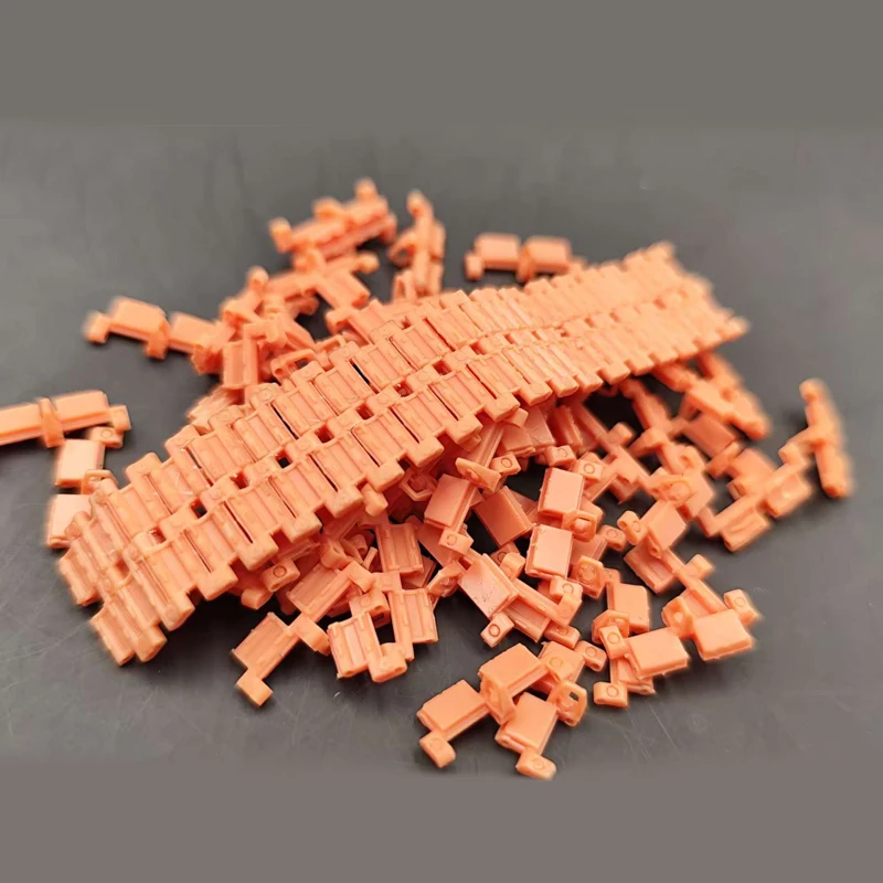 1Set 1/35 Scale Movable Track Links for T-80 T-80U T-90 T-90M Main Battle Tank Model Universal Resin Tracks with Glue-Free Pins