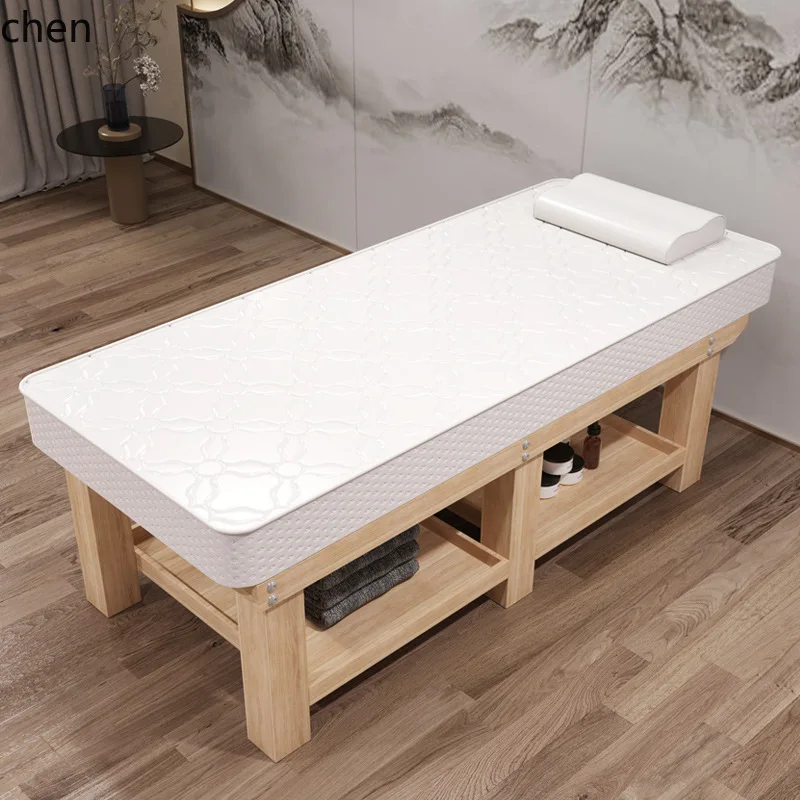YFY  Solid Wood Latex Beauty Bed for Beauty Salon Special Ear Care Tattoo Bed