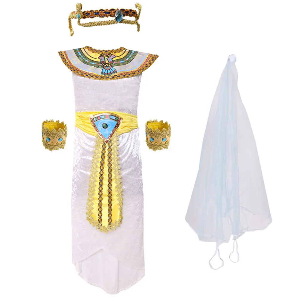 Disfraces del Antiguo Egipto, Disfraz de Faraón Egipcio, Cleopatra, Príncipe, Princesa para Cosplay