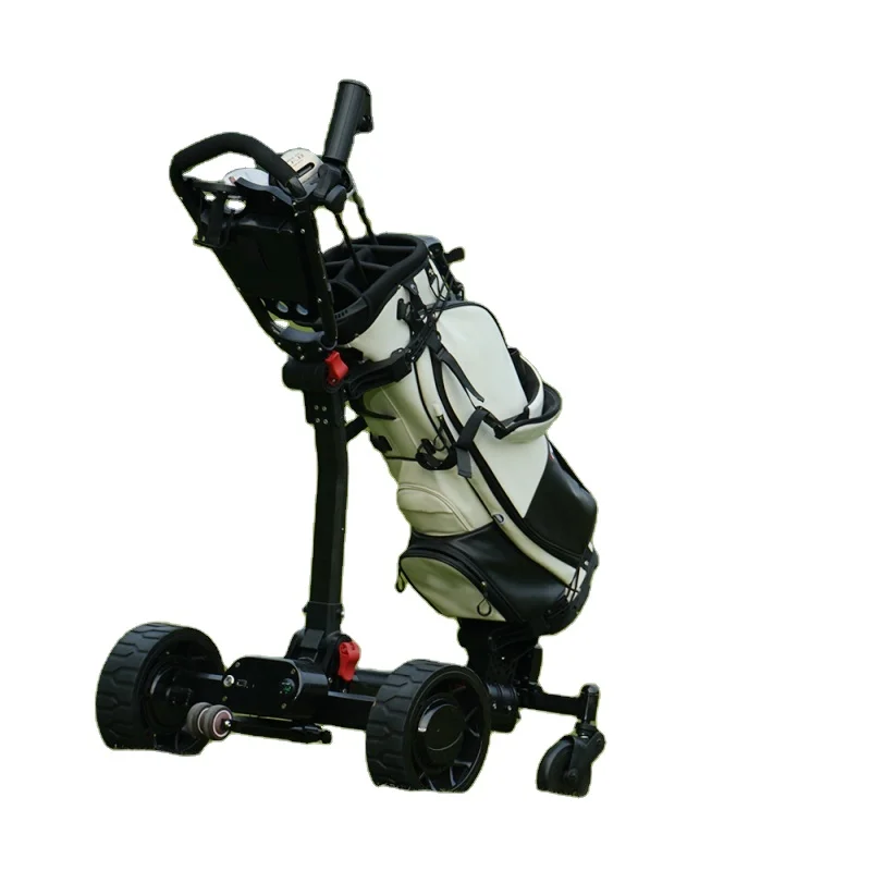 

Long Range Foldable Electric Golf Cart with Remote Control Auto-Follow Chinese Lithium Battery Golf Trolley