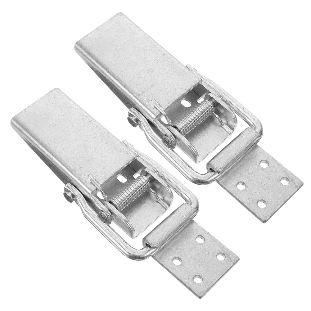 

2 Pcs Heavy Duty Stainless Steel Spring Loaded Latch Flight Case Galvanized Cargo Trailer Door Hasp