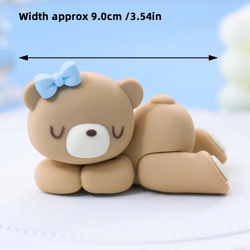 3D-Bär-Kuchenaufsatz für Babyparty und 1. Geburtstag, Party, Junge, Mädchen, Geschlecht offenbaren, Kuchendekorationen, Partyzubehör – Detail 11