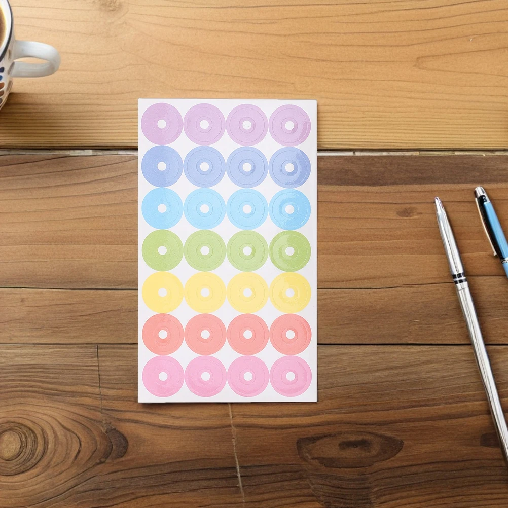 

10pcs 40 Sheet Hole Reinforcement Stickers Protective Adhesive Labels for Loose Leaf Paper Punch Office Supplies