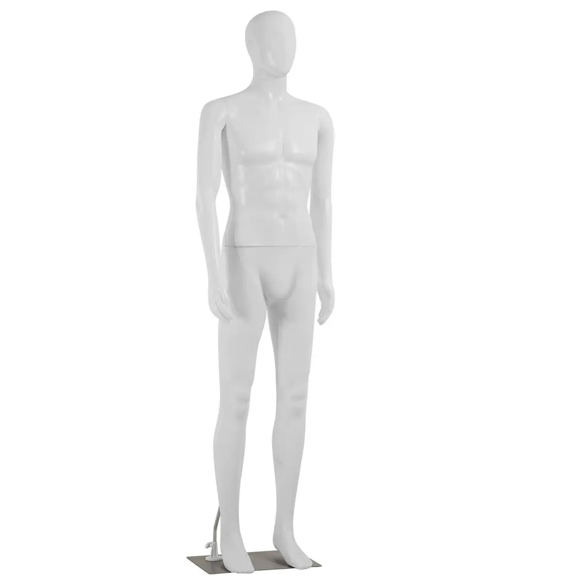 Imagem -06 - Us-manequim Masculino com Base de Metal Destacável Realístico Corpo Inteiro Forma de Vestido Branco 73