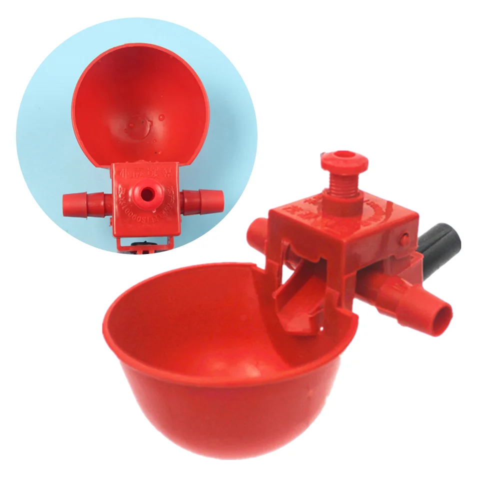 

20 PCS Quail Drinker Poultry Water Drinking Cups Pigeon Chicken Fountain Stainless Steel