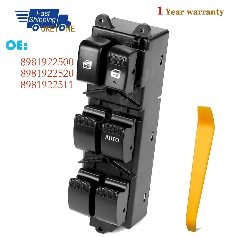 

8981922511 For Isuzu D-Max Dmax Pickup 2012-2019 Front Right Driver Side Electric Power Lifter Window Switch Button Car Parts