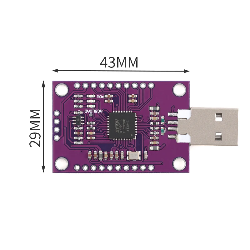 2 szt./1 szt. Moduł USB na UART FIFO SPI I2C JTAG RS232 z podwójnym kanałem FT2232HL, FT2232 CJMCU-2232HL FT232HQ, wielofunkcyjny moduł szeregowy — zdjęcie produktu 6