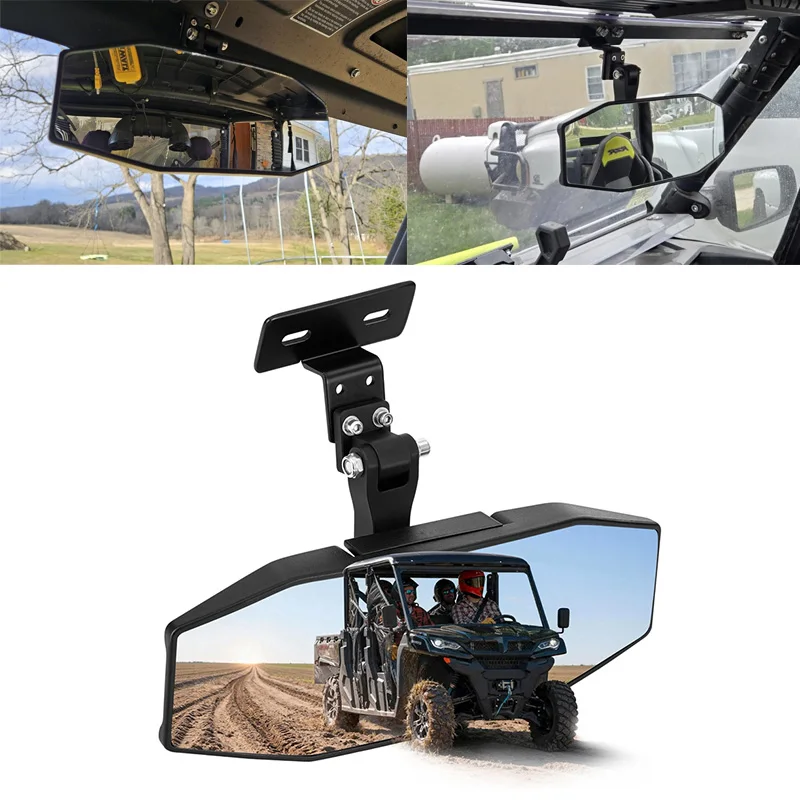 UTV Center Rear View Mirror Roll Cage Mount Convex Rearview Mirror For CFMOTO UFORCE 1000/1000 XL UTV Accessories