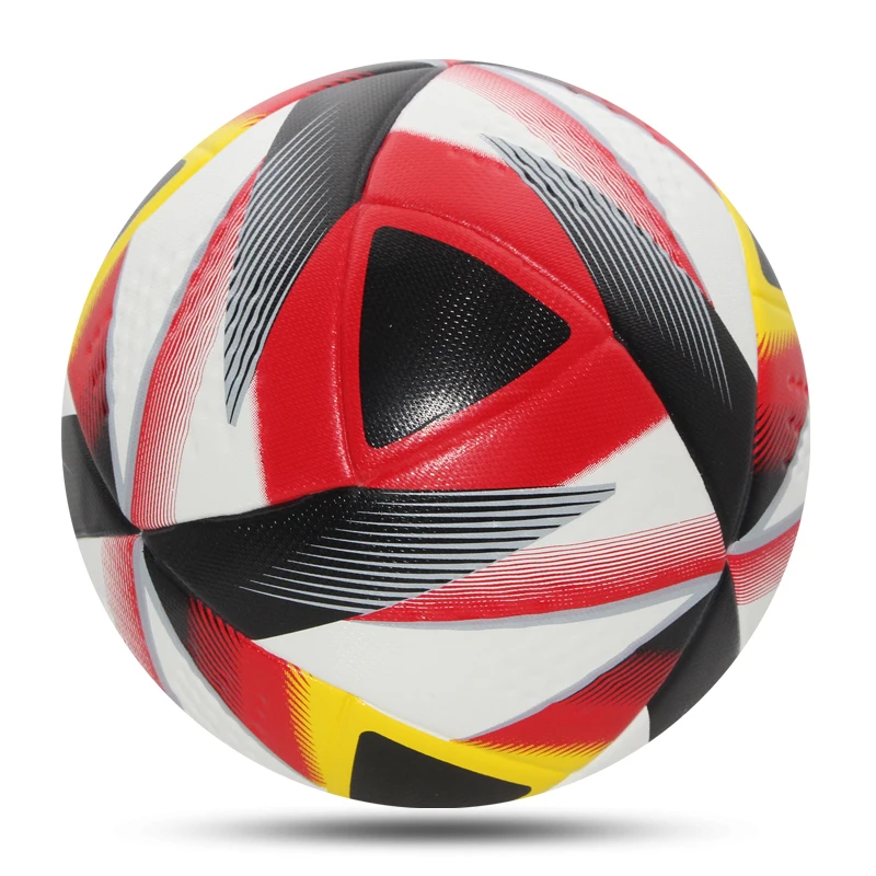 2024 pallone da calcio di dimensioni Standard 5 materiale PU di alta qualità sport all\'aria aperta palloni da calcio resistenti all\'usura squadra