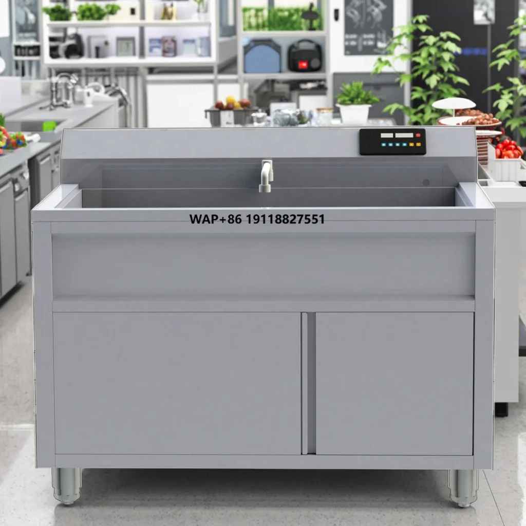 Commercial Bubble Washer for Vegetables Fruits & Flour for Restaurant & Canteen Cleaning with Motor As Core Component