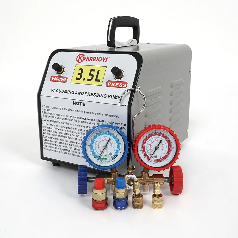 Bomba de vacío de refrigerante para sistema de refrigeración y aire acondicionado, bomba de vacío de CA, bomba de vacío y prensado de 3,5 l para CA
