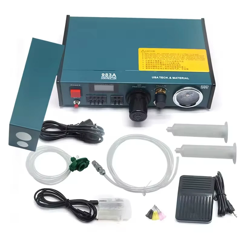 Automatic Glue Dispenser 983A 220V  Precision Liquid Controller Digital Control Drip Glue Dropper Machine