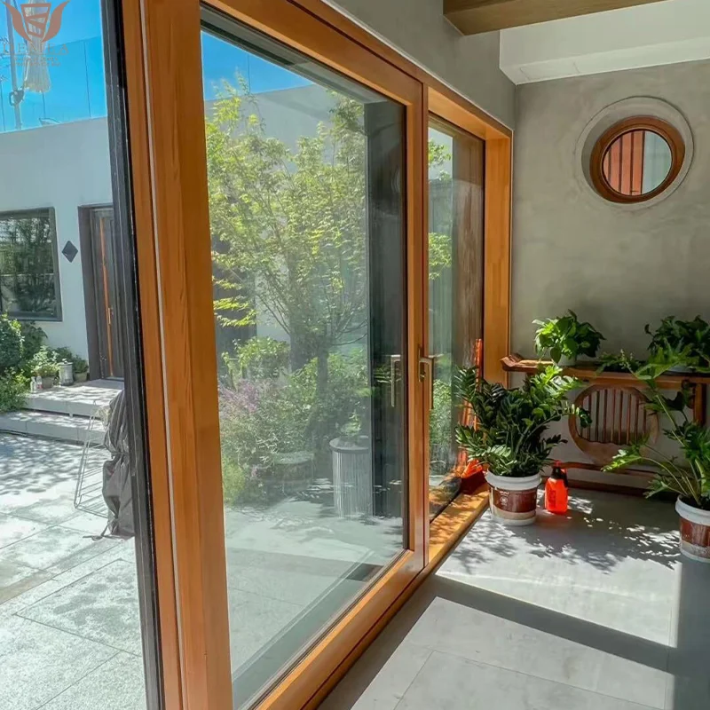 DEMEA Factory Direct Building Materials Doors and Windows Houses Project Solution Insulated Aluminum Clad Wood Casement Window