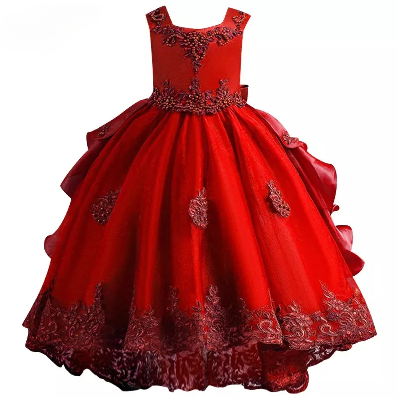 

New christmas baby girl dress for girls Gorgeous elegant birthday party dress girl dress Baby girls clothes for Opening Ceremony