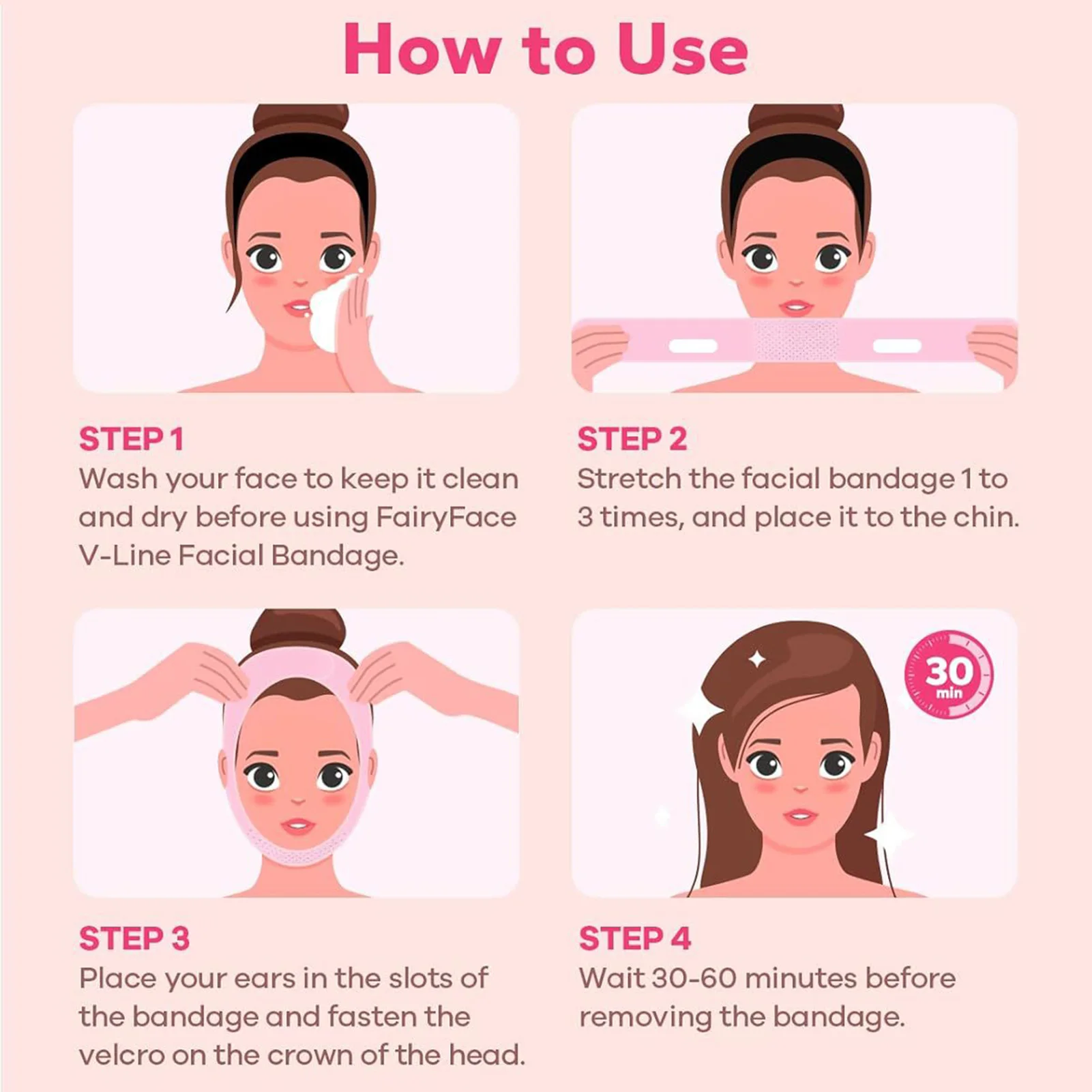 V字型フェイスリフティングバンド、顔用ストラップ、二重あご解消、睡眠用フェイスマスク、引き締め、アンチエイジング、顔の引き締めテープ