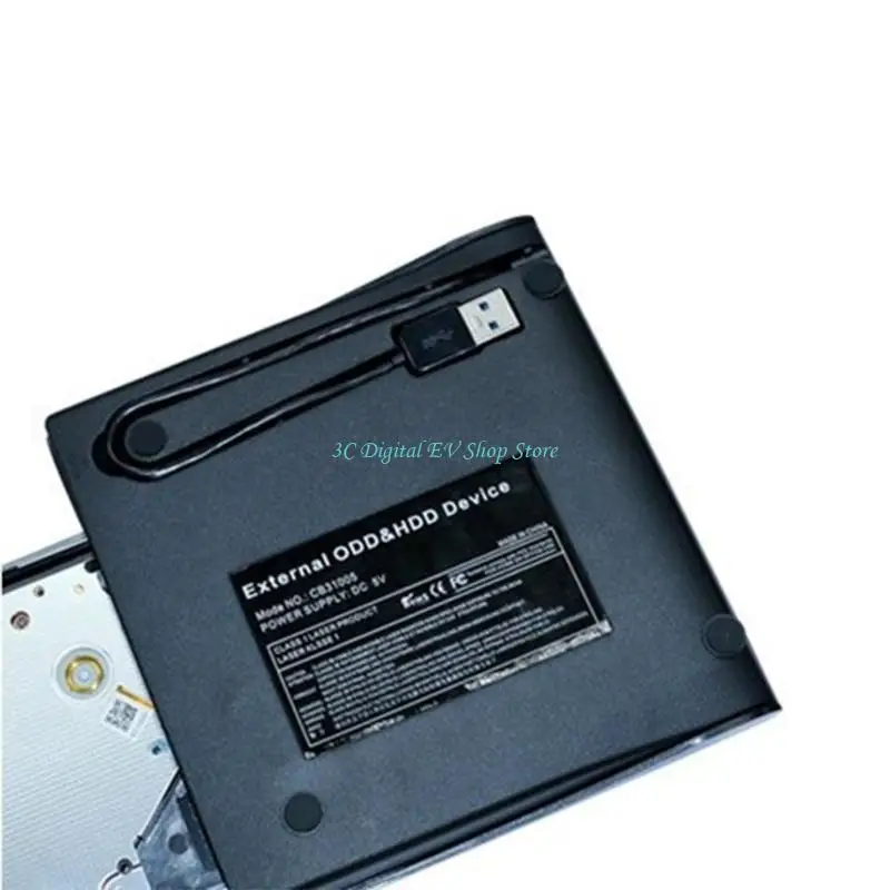 E74D External DVD Drive Optical DVD Drive for Burner Writer Reader Portable DVD Drive