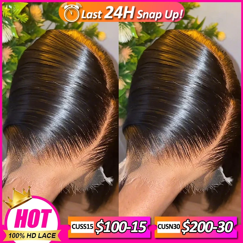 Bye Bye Knots Wigs 7x7 HD Lace Closure Wigs Natural Scalp 28inch Glueless Wigs Human Hair Ready to Wear Brazilian Hair For Woman