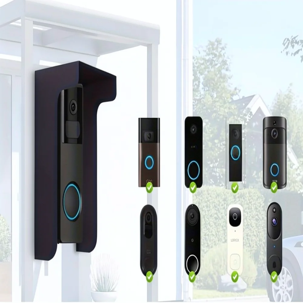Iron Doorbell Rain Cover Anti Glare Shield Protective Case For Video Intercom Camera Security System Accessories