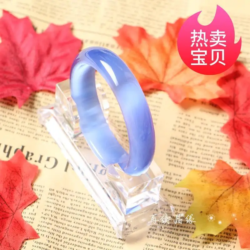 

Женский небесно-голубой браслет с кристаллами, персонализированные модные изысканные аксессуары