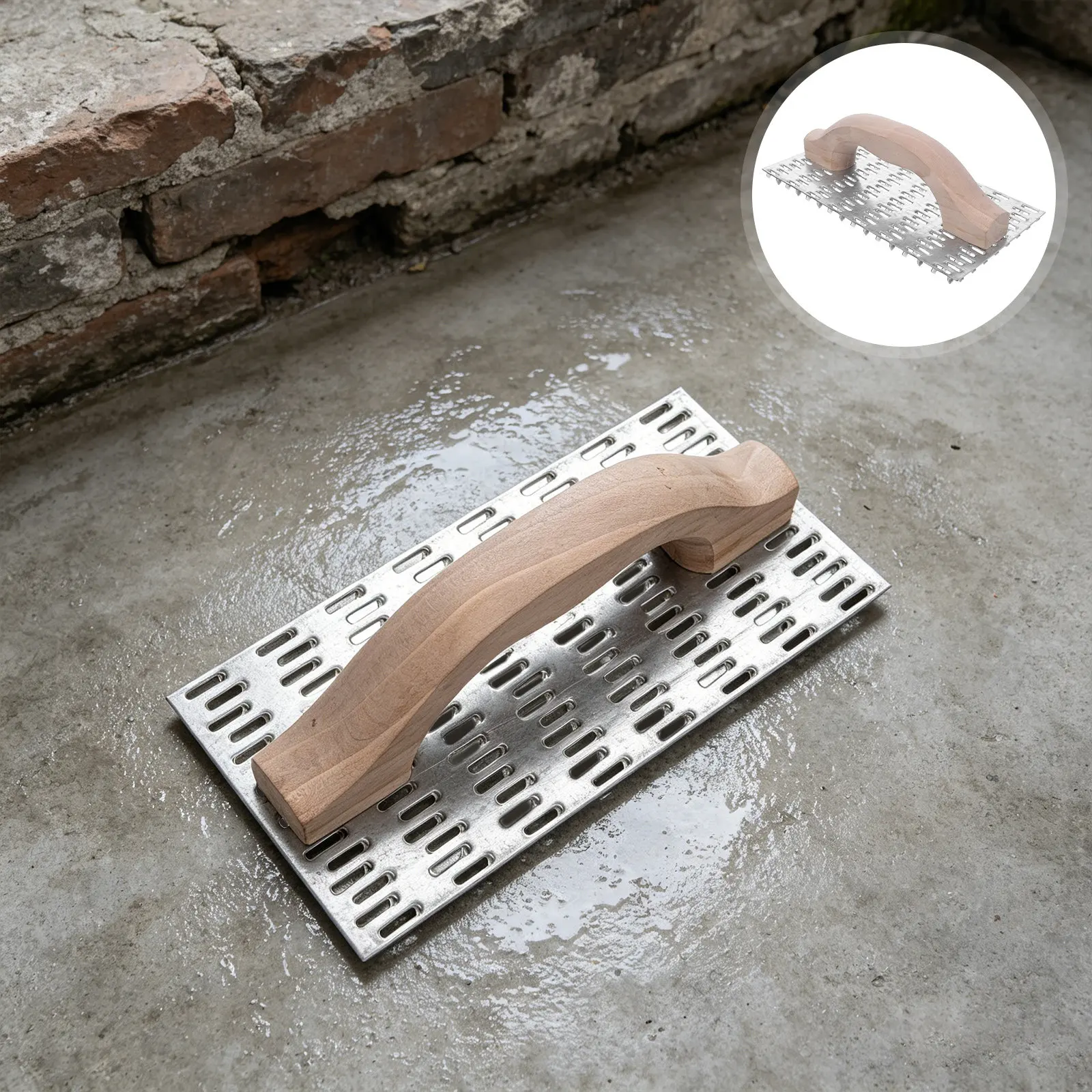 Drywall Rasp Tool 8x4 Inch Carbon Steel Shinto Saw File Trowel Wooden Handle Sheetrock Planer Teeth Masonry Stucco Finishing
