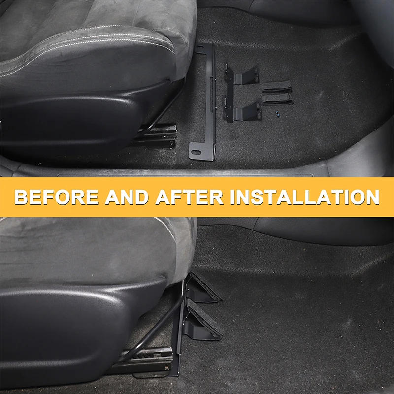 

For 2011-2019 Nissan JUKE Infiniti ESQ Carbon Steel Car Co-Pilot Seat Under Storage Bracket Car Organizer Accessories