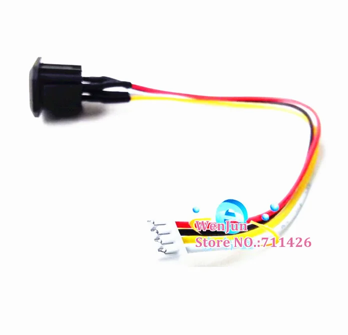 Free Shipping 4pin 4P Automatic iris aperture adapter cable Monitor camera lens adapter cable 13cm