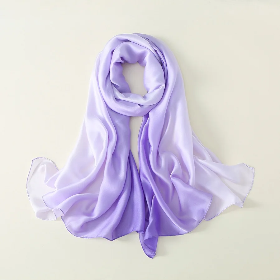 Summer New Arrival Fashion Chiffon Scarves Gradient Colors Georgette Female Silk Scarves 90*180cm