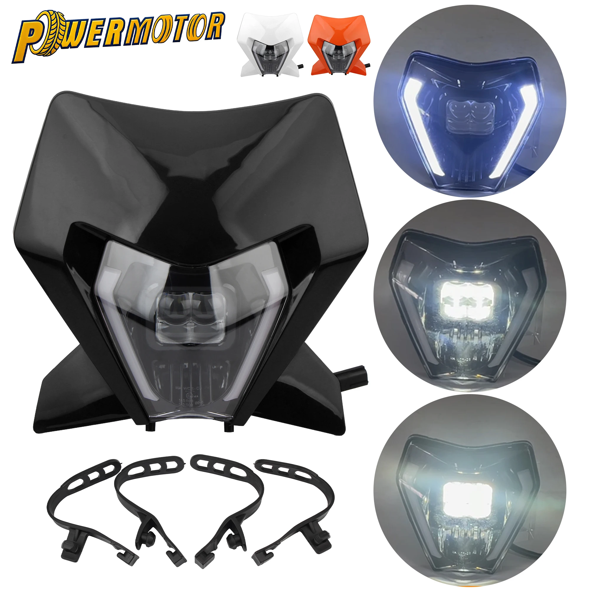 

For KTM Motorcycle LED Headlight EXC XC SX XCW EXCF SXW SXF 125-500 2024 Enduro Motocross Dirtbike Headlamp Modified Accessories