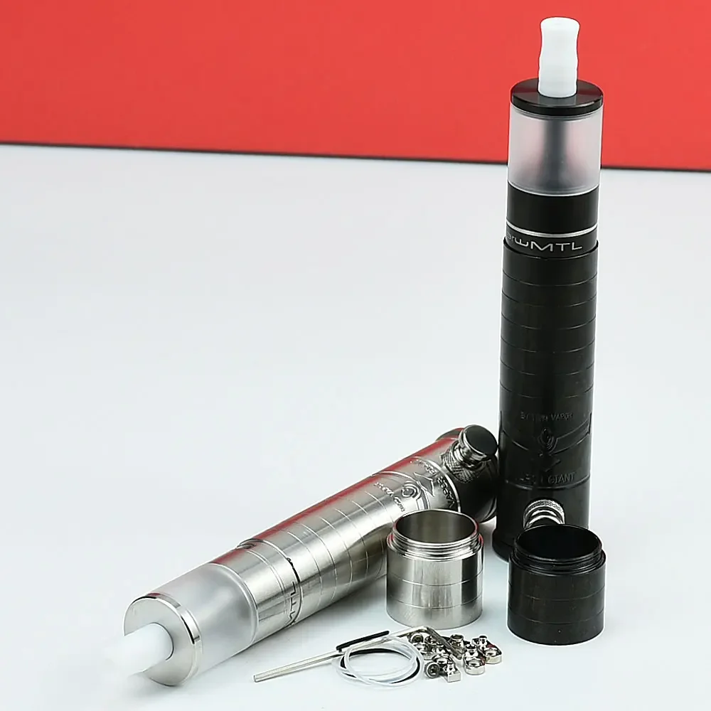 Dvarw mtl v2 rta Vapor Giant V2.5 Mini Mod 23mm vape atomizer RTA 6.0ml mechanical VAPE mod fit 18650 / 2x 18350 battery