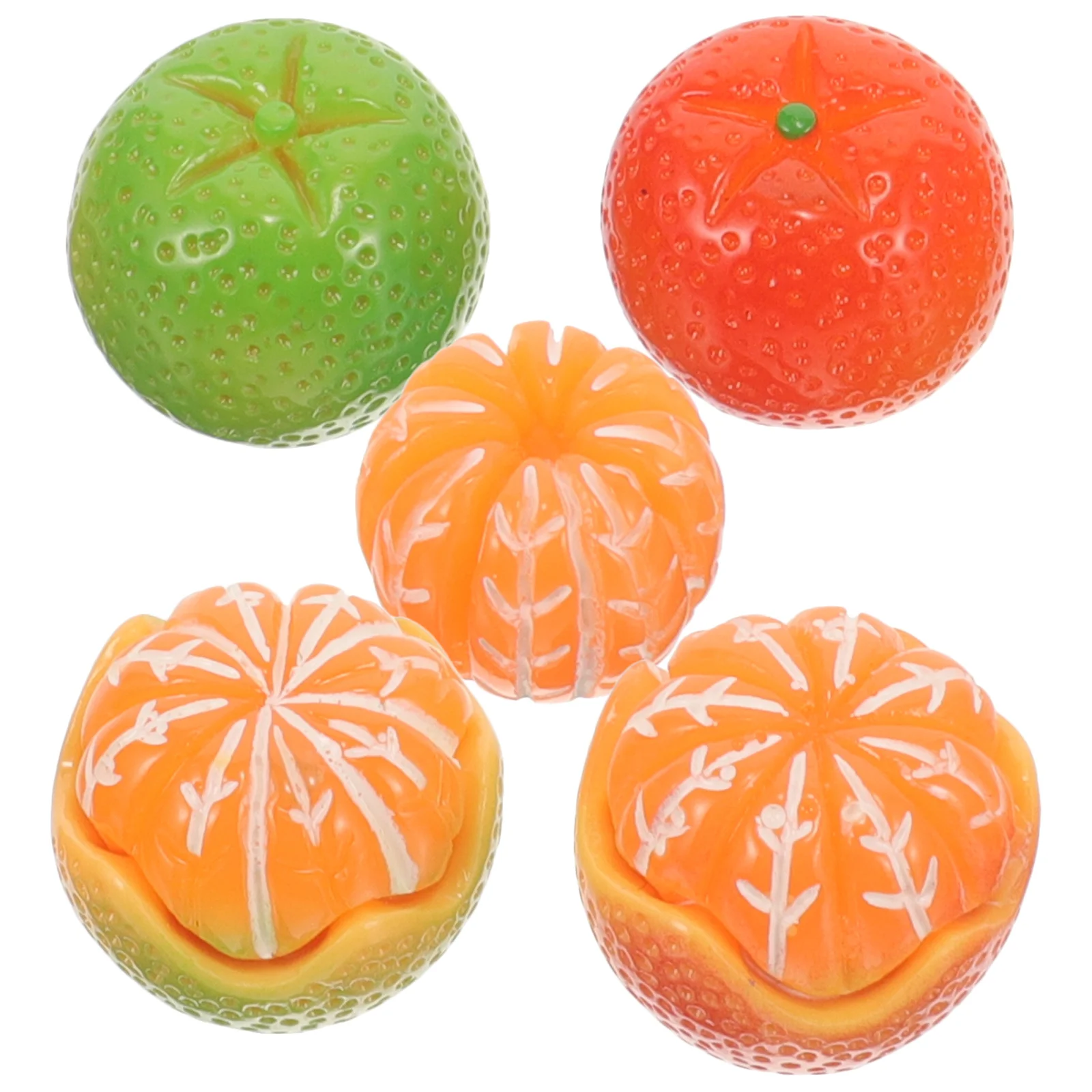 

5Pcs Resin Orange Car Dashboard Decoration Interior Accessories Charming Makeover Decor Car Dashboard Decorations
