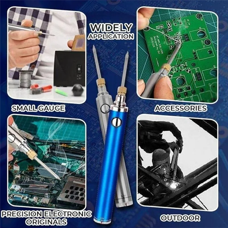 

WCS-Wireless Charging Welding Tool,Wireless Charging Welding Tool Set,With Three Soldering Iron Tips