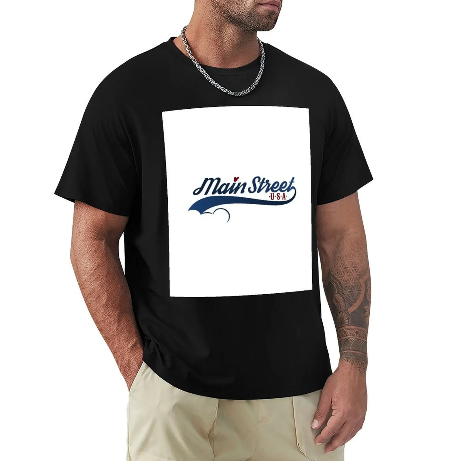 

Main Street, U.S.A. T-Shirt Anime t-shirt tops Short sleeve tee men