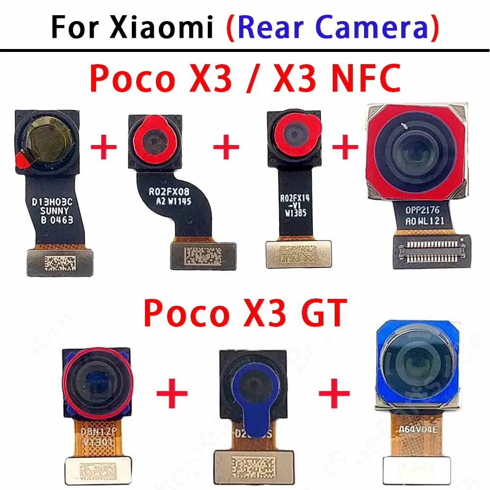 Rear Back Camera For Xiaomi Poco X3 GT NFC PocoX3 PocoX3GT