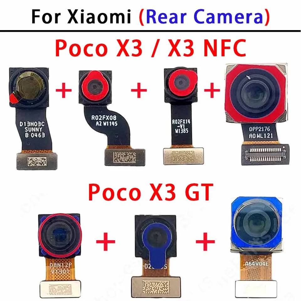poco　0423 Rear Back Camera For Xiaomi Poco X3 GT NFC PocoX3 PocoX3GT