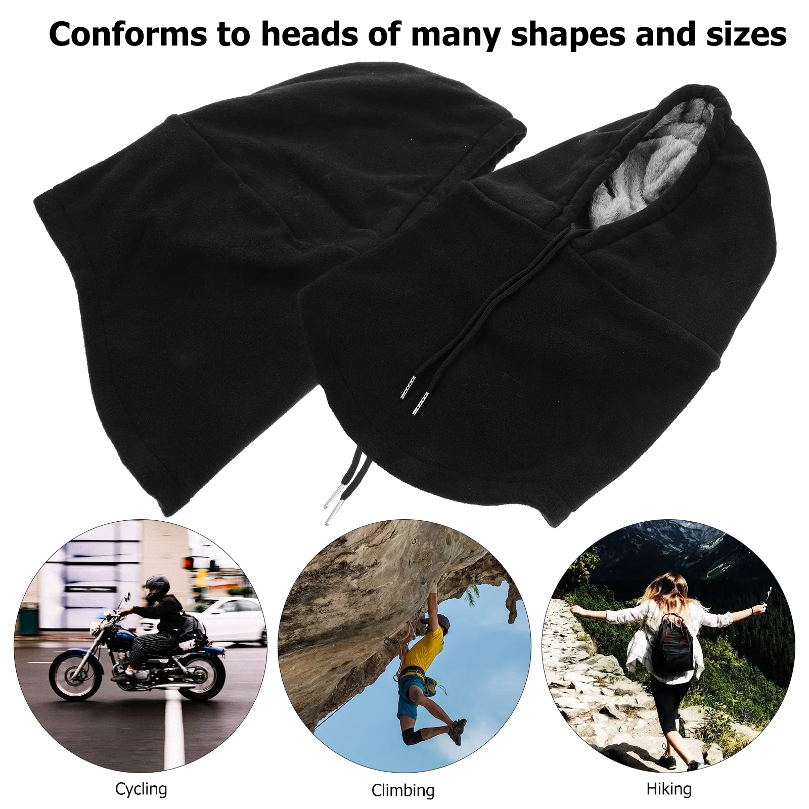 

Windproof Mask Outdoor Facial Cycling Keep Warm Motorcycle Motorbike Neck Warmer Velvet Guard Face Skiing