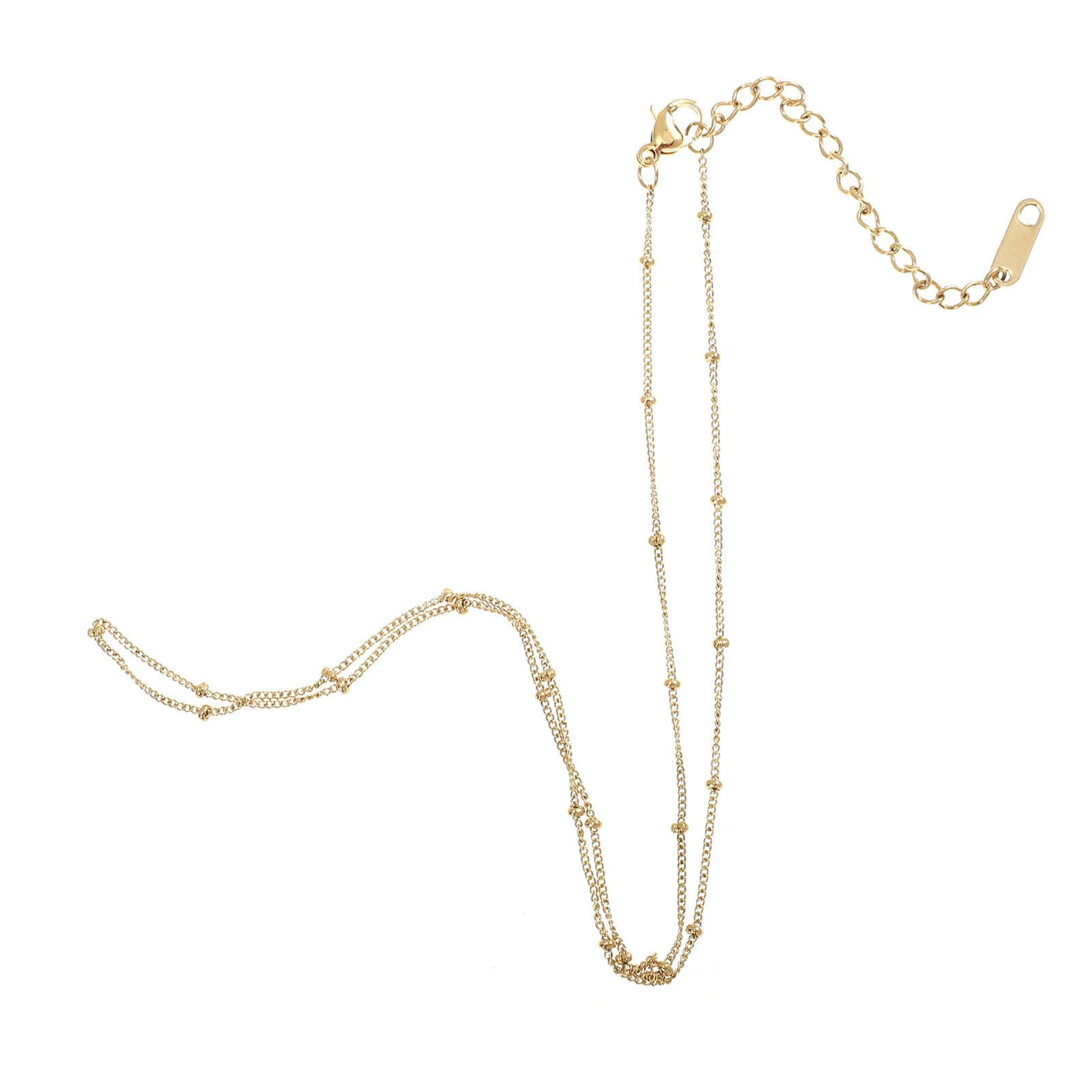 قلادة أنيقة مطرزة بالخرز، مجوهرات بسيطة للحفلات اليومية، سلسلة قمر صناعية بتصميم متين وصديقة للبشرة #4