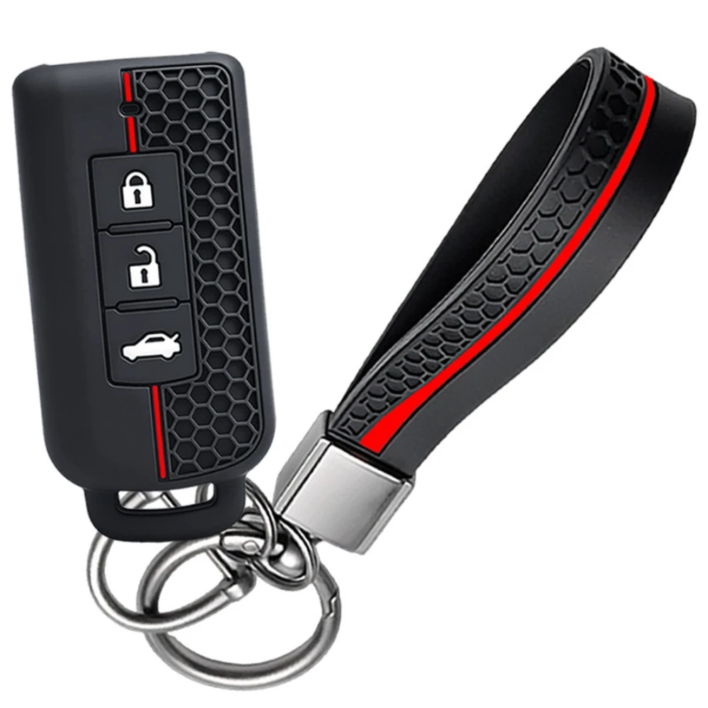 Silicone Car Key Case Cover For Mitsubishi Outlander Xpander Triton ASX LANCER Pajero Sport 3 2020G Eclipse Cross L200