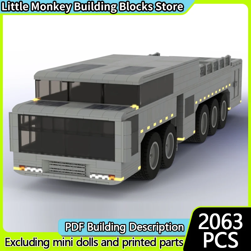 Modello di auto da corsa di velocità MOC Mattoni da costruzione Spazio Trasportatore pesante Tecnologia modulare Regali di festa per bambini Assemblare giocattoli vestito