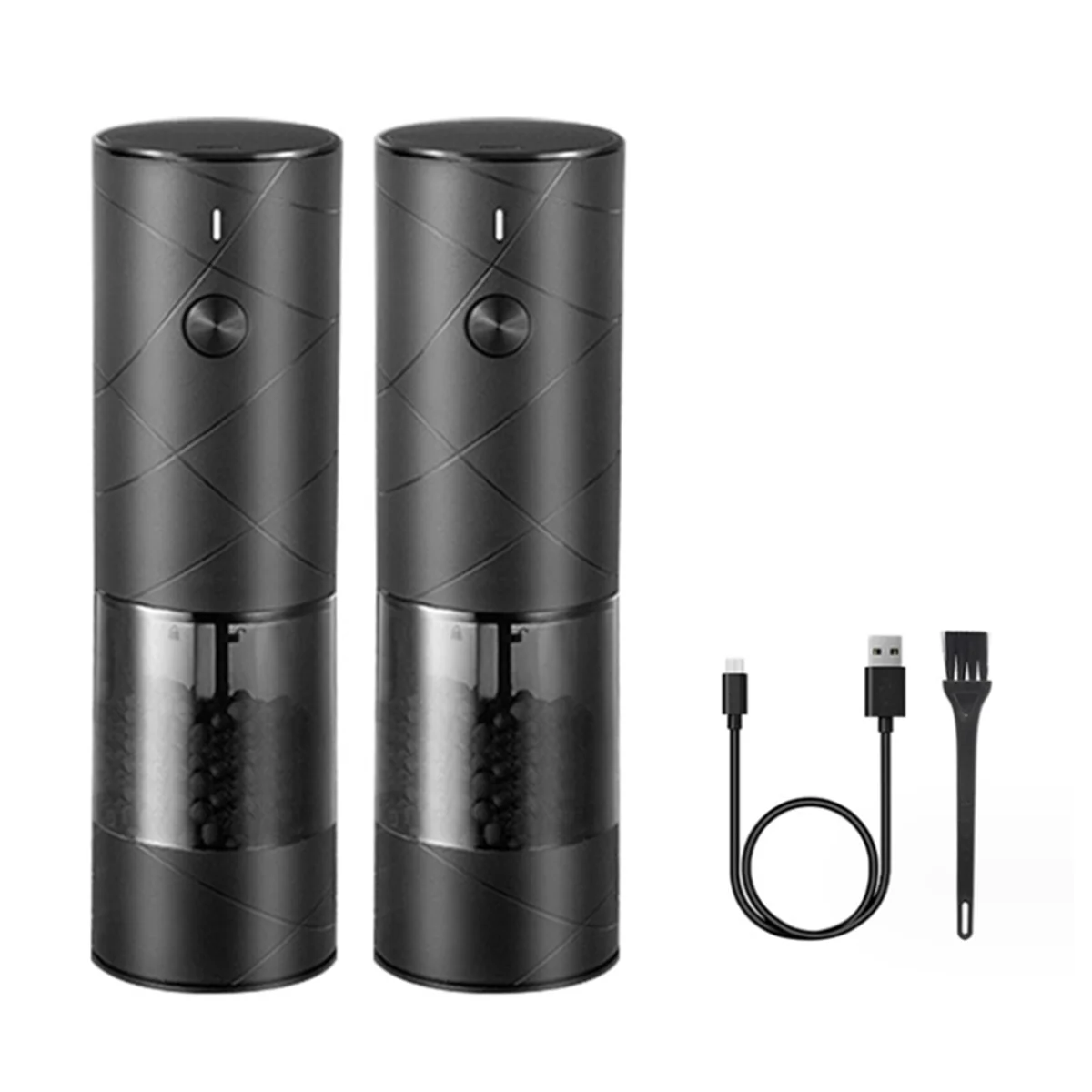 Electric Salt Pepper Grinder with Warm LED Light Adjustable Coarseness Automatic Mill Grinder for Kitchen, Restaurant-2