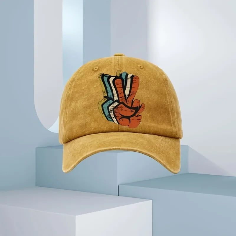 Bedruckte Baseballkappe mit Cartoon-Muster, geeignet zum Sonnenschutz und Beschattung in allen Jahreszeiten