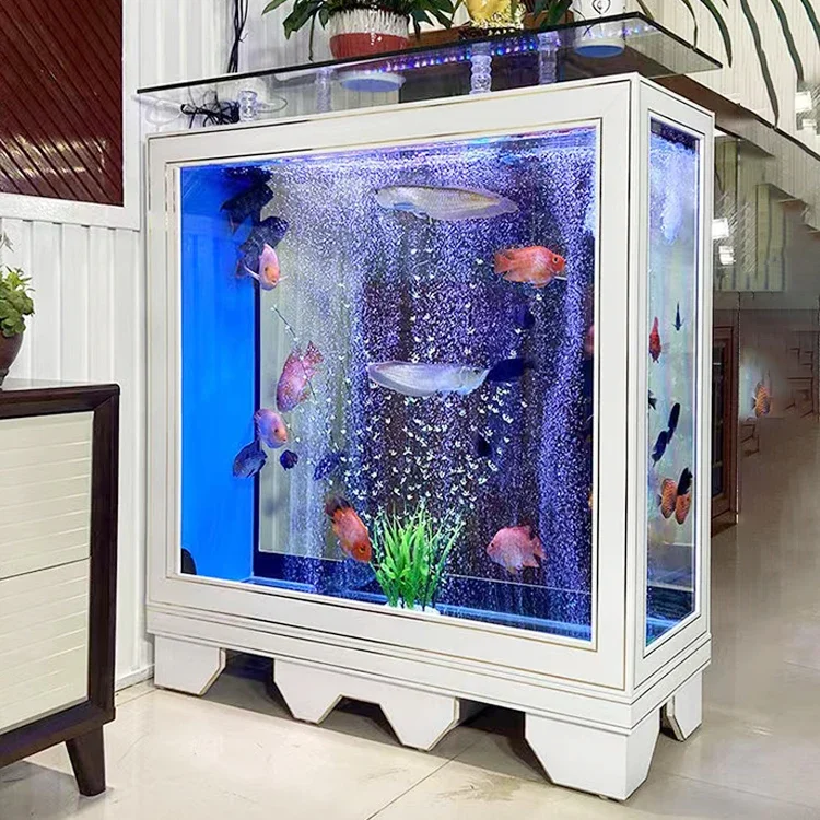 aCustomized Rectangle for 6ft 300 Gallon 750mm/30 Inches Depth Ultra-clear Low Iron Glass Large Reef Aquarium Ultra Durable 25W