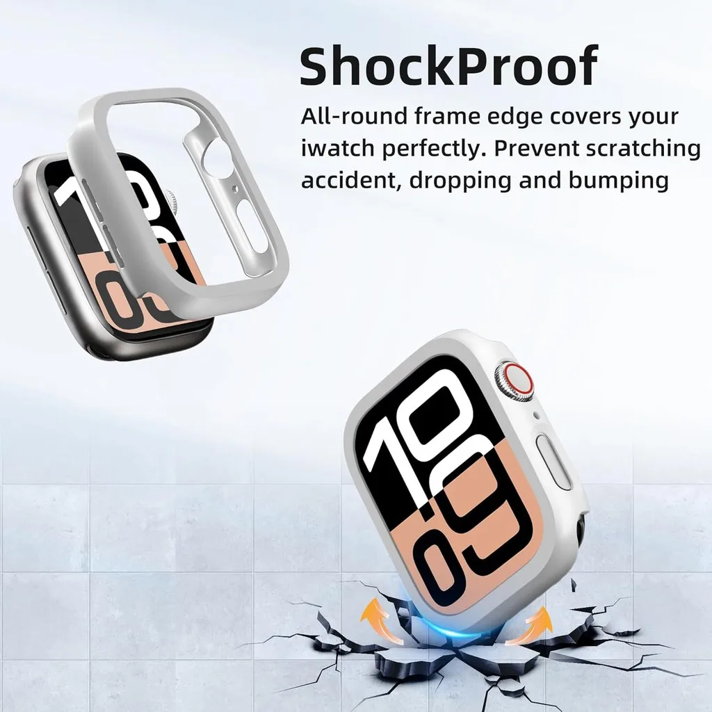 Чехол для ПК для Apple Watch Series 10 Ultra2 9 8 7 6 SE 5 4 45 мм 41 мм 40 мм 42 мм 44 мм 46 мм Ultra 2 49 мм Iwatch Smart Watch Hard