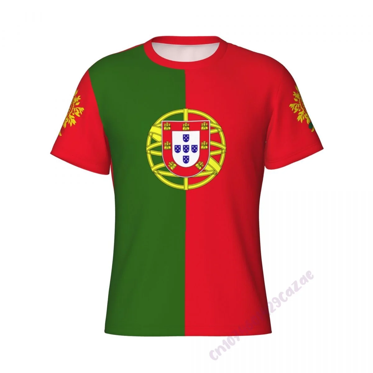 Portugal Flag 3D T-shirt Men Running Sport Skinny Short Tee Shirt Male Gym Fitness Bodybuilding Workout Tops Clothing